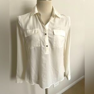 Banana Republic Ivory dress shirt small